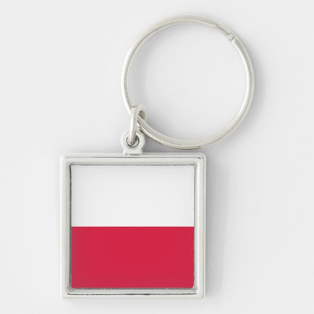 Flag of Poland Key Ring (Front)