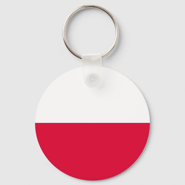 Flag of Poland Key Ring (Front)