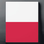 Flag of Poland Plaque<br><div class="desc">Flag of Poland - Flaga Rzeczypospolitej Polskiej - Flaga Polski</div>
