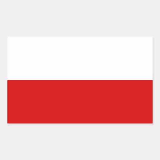 Flag of Poland Rectangular Sticker