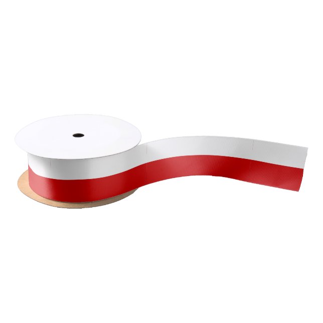 Flag of Poland Satin Ribbon (Spool)