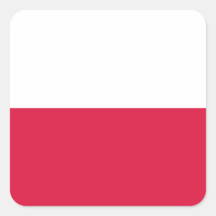 Flag of Poland Square Sticker
