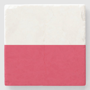 Flag of Poland Stone Coaster