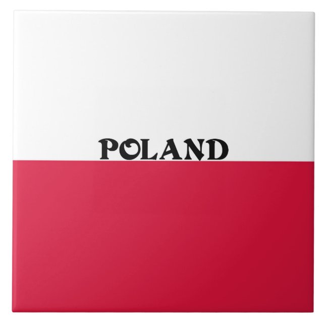 Flag of Poland Tile (Front)