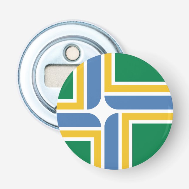 Flag of Portland, Oregon Bottle Opener (Front)