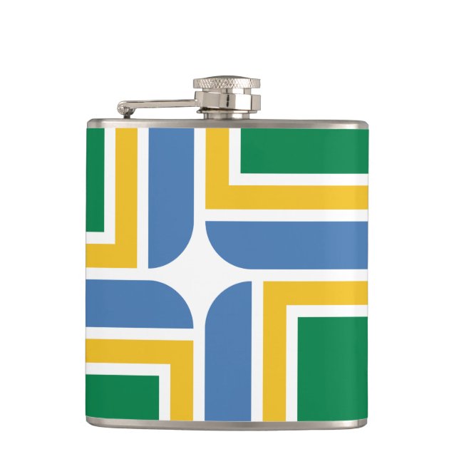 Flag of Portland, Oregon Flask (Front)