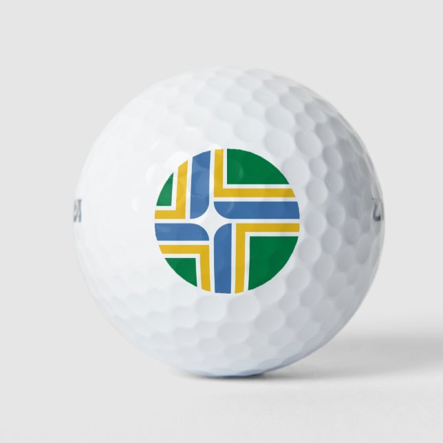 Flag of Portland, Oregon Golf Balls (Front)
