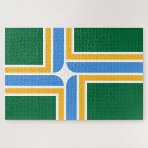 Flag of Portland (Oregon) Jigsaw Puzzle