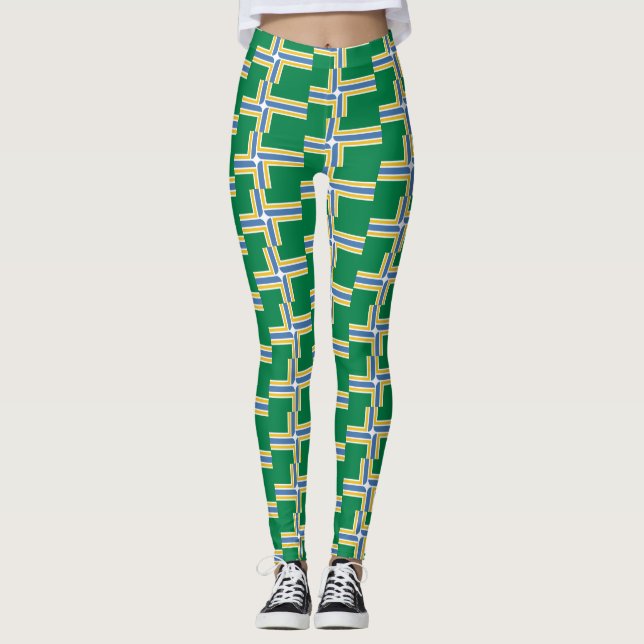 Flag of Portland, Oregon Leggings (Front)