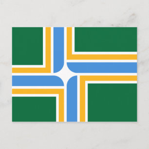 Flag of Portland (Oregon) Postcard