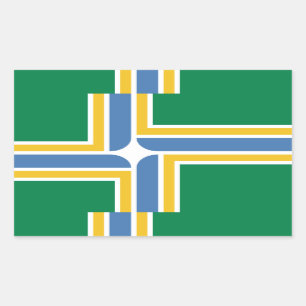 Flag of Portland, Oregon Rectangular Sticker