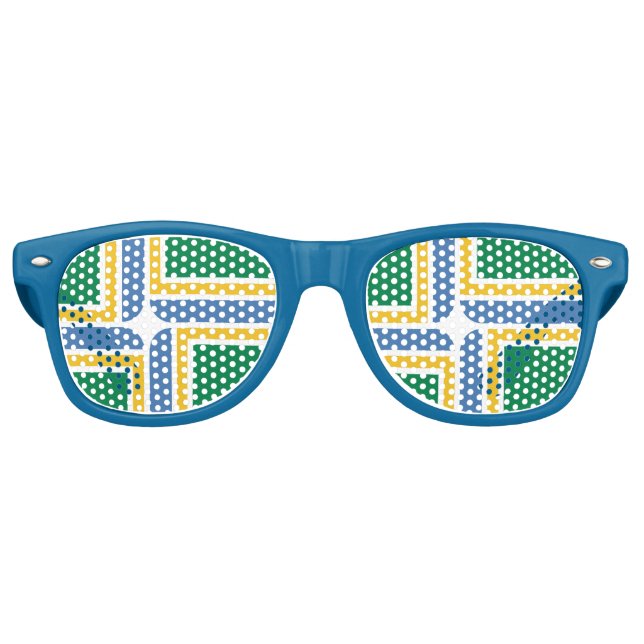 Flag of Portland, Oregon Retro Sunglasses (Front)