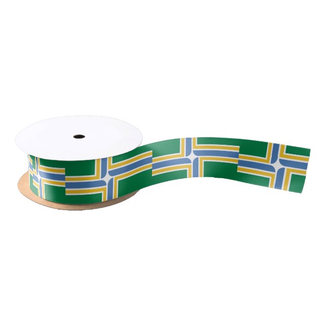 Flag of Portland, Oregon Satin Ribbon (Spool)