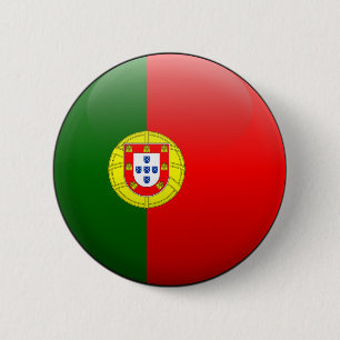 Flag of Portugal 6 Cm Round Badge