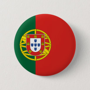 Flag of Portugal 6 Cm Round Badge