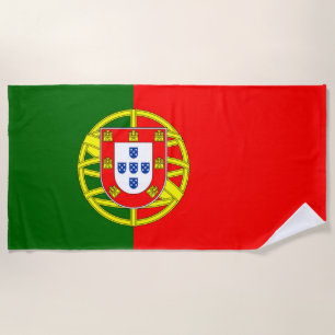 Flag of Portugal Beach Towel