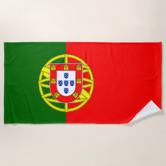 Flag of Portugal Beach Towel