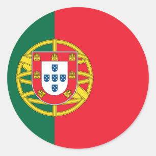 Flag of Portugal Classic Round Sticker