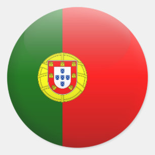 Flag of Portugal Classic Round Sticker
