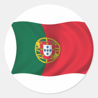 Flag of Portugal Classic Round Sticker