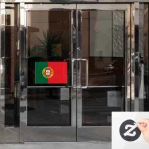 Flag of Portugal custom-cut  Window Cling