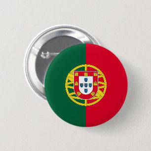 Flag of Portugal for Day of Portugal holiday 6 Cm Round Badge
