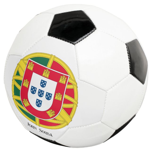 Flag of Portugal for Day of Portugal holiday Football (Three Quarter)