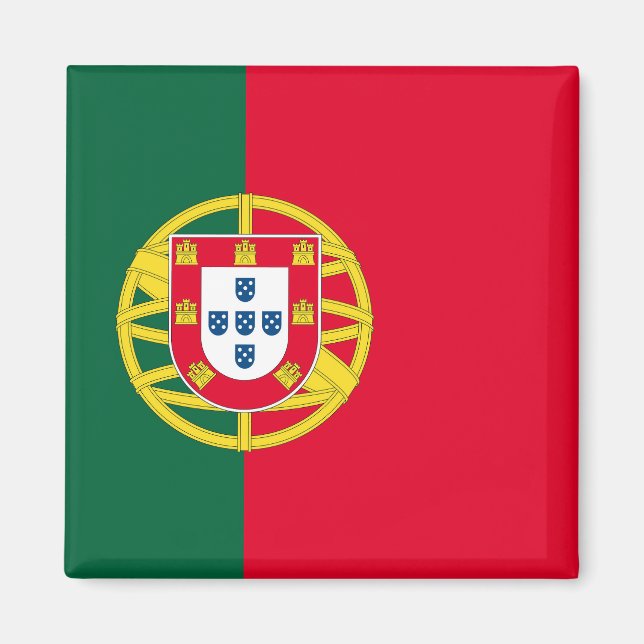 Flag of Portugal for Day of Portugal holiday Magnet (Front)