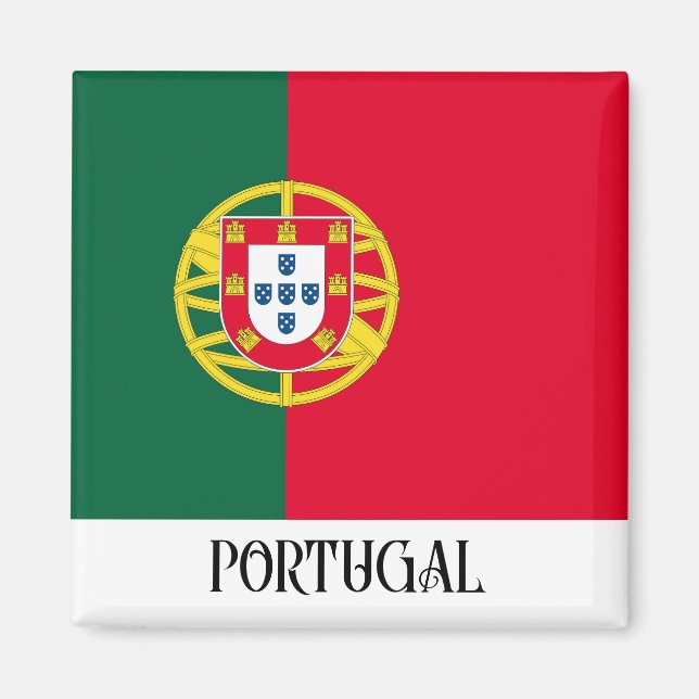 Flag of Portugal for Day of Portugal holiday Magnet (Front)