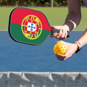 Flag of Portugal for Day of Portugal holiday  Pickleball Paddle