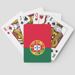 Flag of Portugal for Day of Portugal holiday Playing Cards