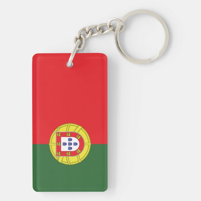 Flag of Portugal Key Ring (Back)