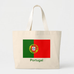 Flag of Portugal Large Tote Bag