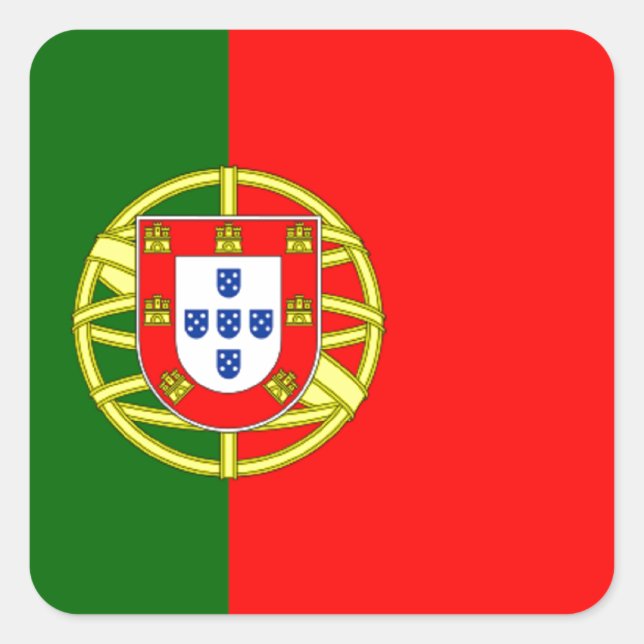 Flag of Portugal Square Sticker (Front)