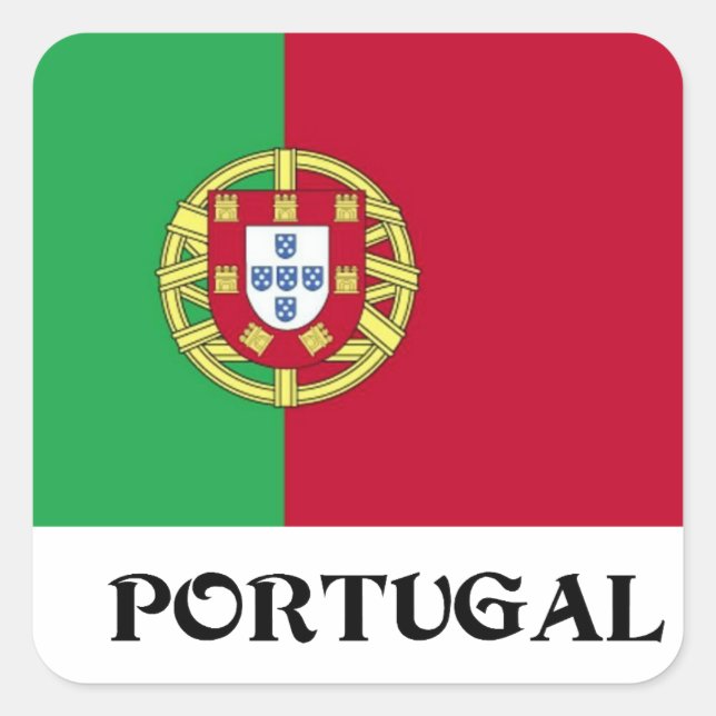 Flag of Portugal Square Sticker (Front)