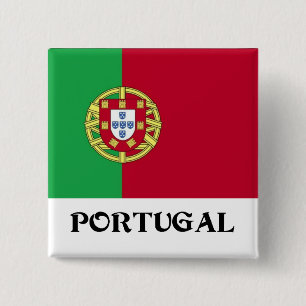 Flag of Portugal Sticker 15 Cm Square Badge