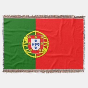 Flag of Portugal Throw Blanket