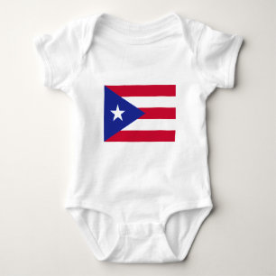 Flag of Puerto Rico - Bandera de Puerto Rico Baby Bodysuit