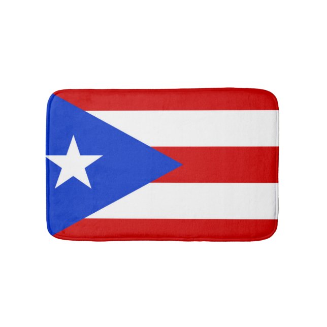 Flag of Puerto Rico Bath Mat (Front)