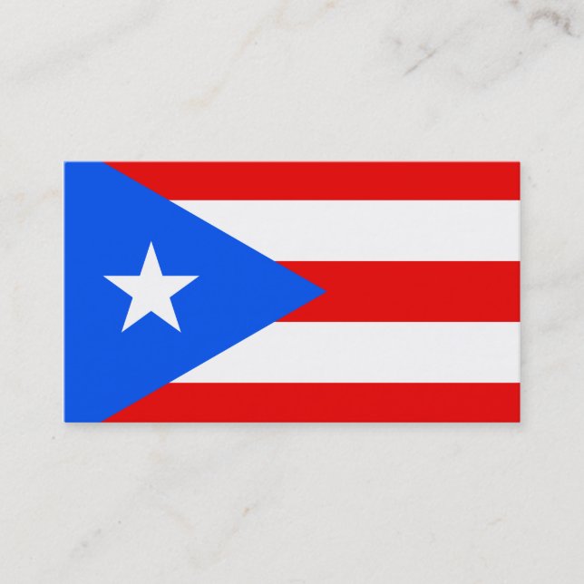 Flag of Puerto Rico Business Cards (Front)
