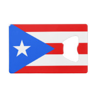 Flag of Puerto Rico Credit Card Bottle Opener