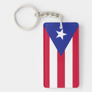 Flag of Puerto Rico Key Ring