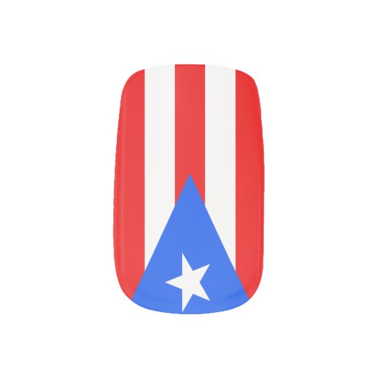 Flag Of Puerto Rico Minx Nail Art Zazzle Co Uk