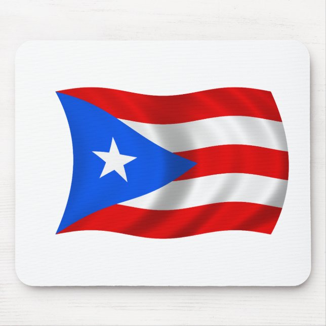 Flag of Puerto Rico Mouse Mat (Front)