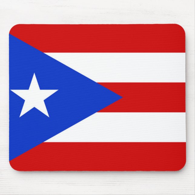 Flag of Puerto Rico Mouse Mat (Front)