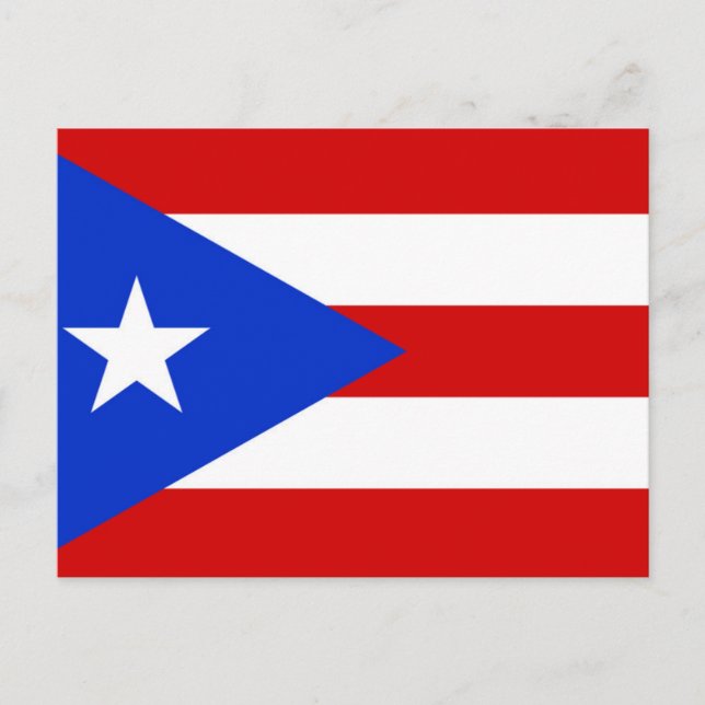Flag of Puerto Rico Postcard (Front)