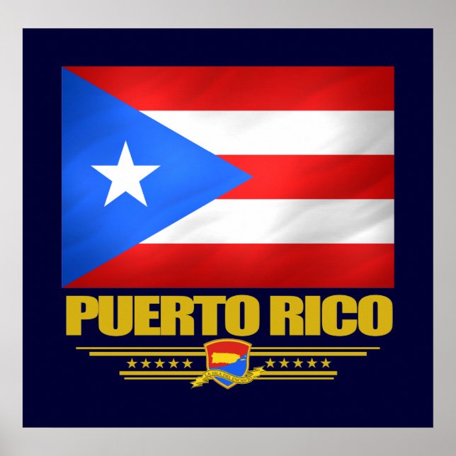 Flag of Puerto Rico Poster (Front)