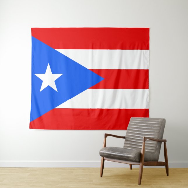 Flag of Puerto Rico Tapestry (In Situ (Horizontal))