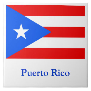 Flag of Puerto Rico Tile