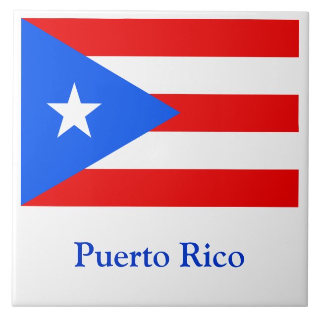 Flag of Puerto Rico Tile (Front)